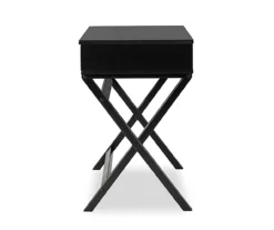 Kari Black Lift-Top Campaign Desk -Storage supplies store 810543173 4