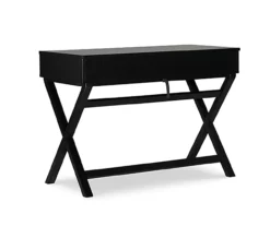 Kari Black Lift-Top Campaign Desk -Storage supplies store 810543173 5