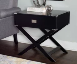 Cami Single Drawer X Base Accent Table 20 Cami Single Drawer X Base Accent Table -Storage supplies store 810543184 A0 7