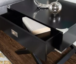 Cami Single Drawer X Base Accent Table 23 Cami Single Drawer X Base Accent Table -Storage supplies store 810543184 A8 9