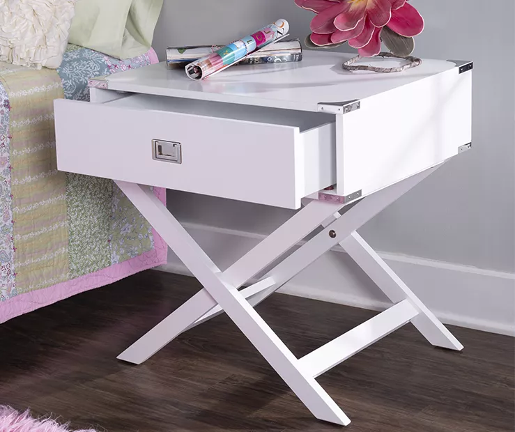 Cami Single Drawer X Base Accent Table 15 Cami Single Drawer X Base Accent Table - Image 13