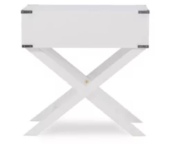 Cami Single Drawer X Base Accent Table 33 Cami Single Drawer X Base Accent Table -Storage supplies store 810543185 5