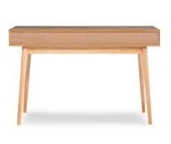 Nate Ash & White 2-Drawer Writing Desk 22 Nate Ash & White 2-Drawer Writing Desk -Storage supplies store 810543187 A2 4