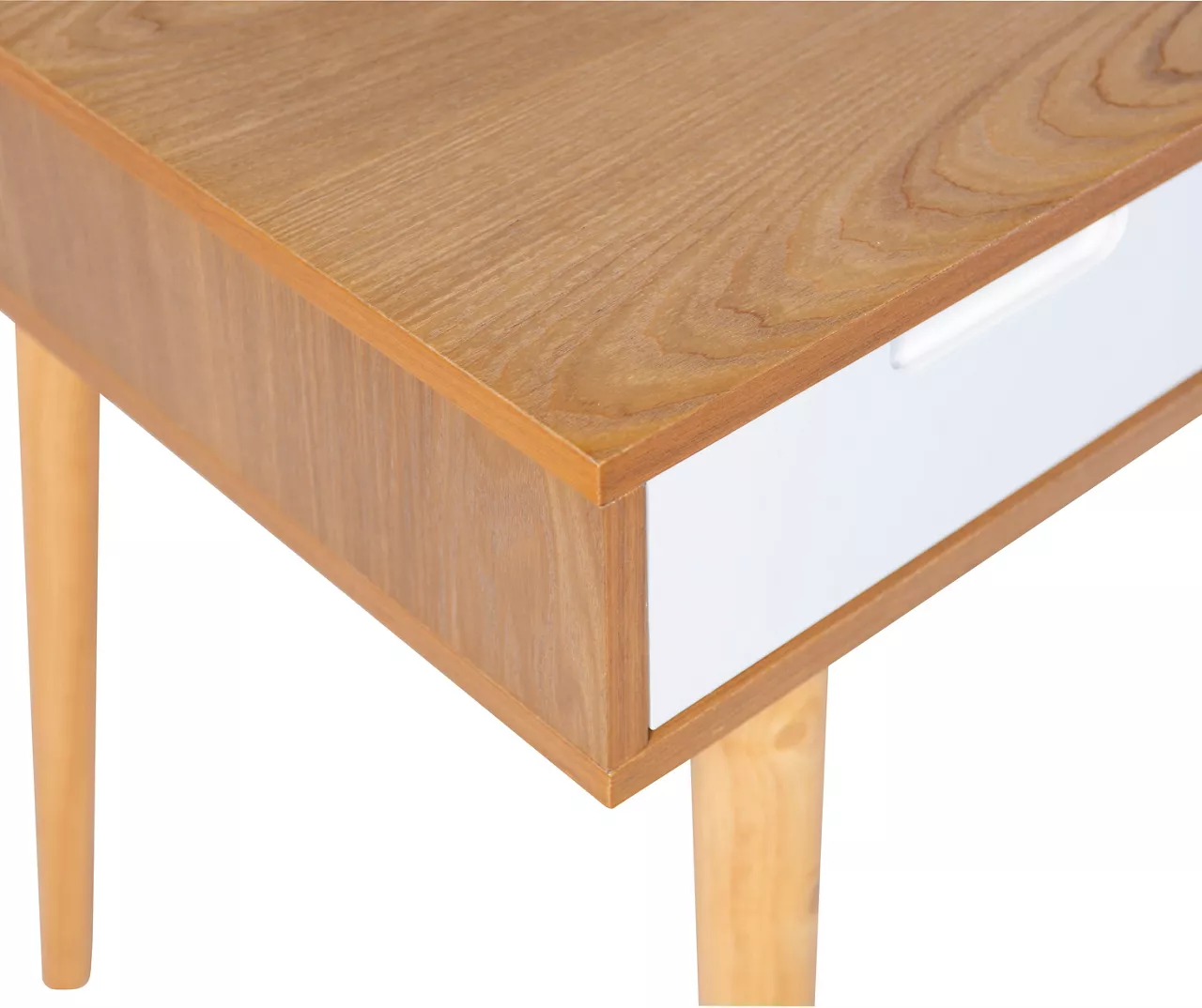 Nate Ash & White 2-Drawer Writing Desk 8 Nate Ash & White 2-Drawer Writing Desk - Image 6