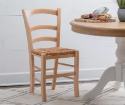 Bordeaux Natural Handwoven Ladder Back Side Chairs, 2-Pack -Storage supplies store 810543191 A0 7