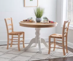 Bordeaux Natural Handwoven Ladder Back Side Chairs, 2-Pack -Storage supplies store 810543191 A0 9