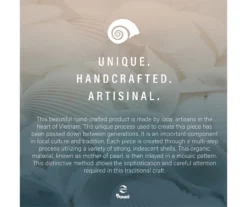 Globa Designs White & Gold Capiz Mosaic Beehive Accent Table -Storage supplies store 810543194 M0 5