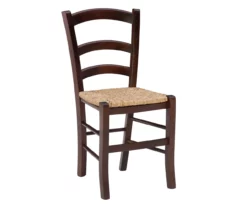 Bordeaux Walnut Handwoven Ladder Back Side Chairs, 2-Pack -Storage supplies store 810543200 A0 2