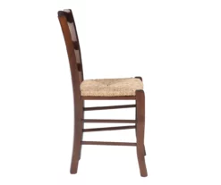 Bordeaux Walnut Handwoven Ladder Back Side Chairs, 2-Pack -Storage supplies store 810543200 A1