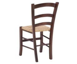 Bordeaux Walnut Handwoven Ladder Back Side Chairs, 2-Pack -Storage supplies store 810543200 A2