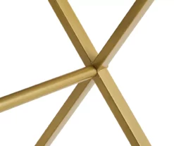 Glam Gray & Gold 2-Drawer Campaign Desk -Storage supplies store 810543219 A8 6