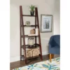 Boston Espresso 5-Shelf Wooden Ladder Bookcase 1 Boston Espresso 5-Shelf Wooden Ladder Bookcase -Storage supplies store 810543223 B0