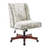 Austin Brown Linen Cow Print Office Chair -Storage supplies store 810543224 A0 1