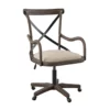 Radley Cafe Gray Wash X-Back Swivel Office Chair -Storage supplies store 810543227 1