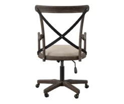 Radley Cafe Gray Wash X-Back Swivel Office Chair 9 Radley Cafe Gray Wash X-Back Swivel Office Chair -Storage supplies store 810543227 5