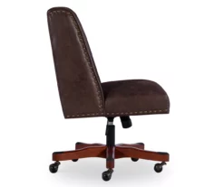 Austin Dark Walnut Upholstered Office Chair -Storage supplies store 810543233 A1 3