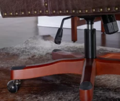 Austin Dark Walnut Upholstered Office Chair -Storage supplies store 810543233 A8 8