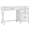 Kari White 4-Drawer Office Desk