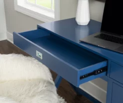 Kari Royal Blue 4-Drawer Office Desk -Storage supplies store 810543245 A0 8