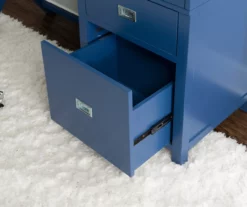 Kari Royal Blue 4-Drawer Office Desk -Storage supplies store 810543245 A0 9