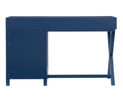Kari Royal Blue 4-Drawer Office Desk -Storage supplies store 810543245 A4 5