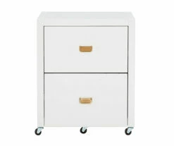 Kari White 2-Drawer Rolling Filing Cabinet -Storage supplies store 810543247 3