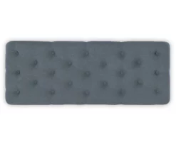 Claire Linen Upholstered Rolling Bench -Storage supplies store 810543278 5