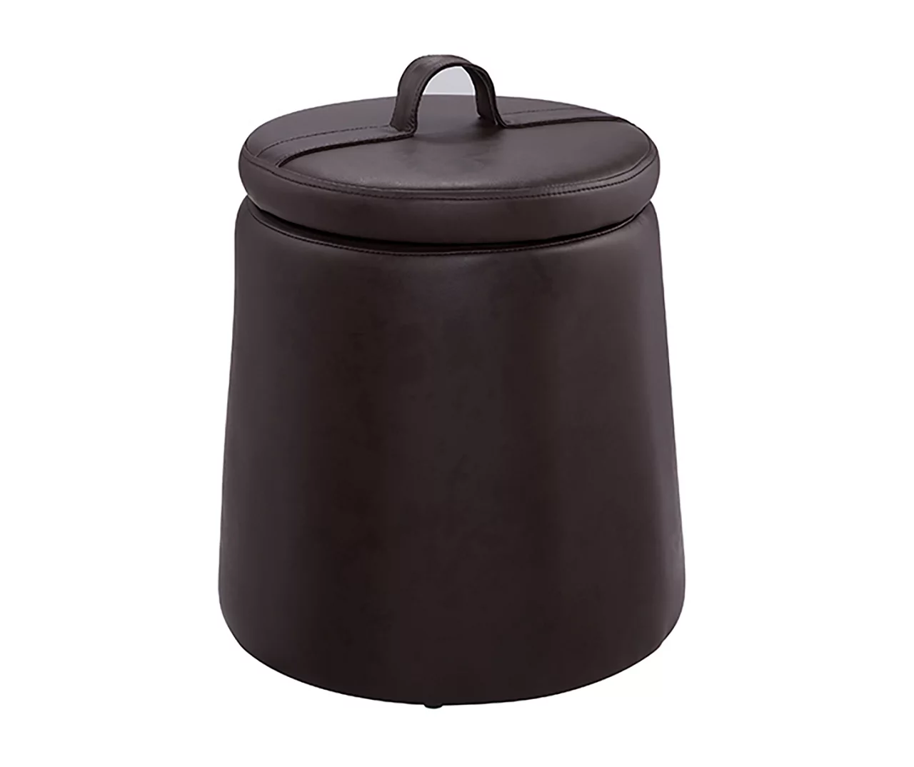Jenna Faux Leather Tapered Storage Accent Stool 3 Jenna Faux Leather Tapered Storage Accent Stool