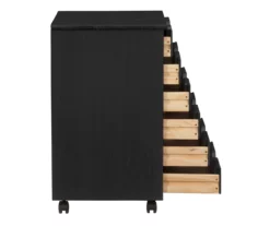 Craft Mate Wide Black 6-Drawer Rolling Storage Cart -Storage supplies store 810543288 A8 2