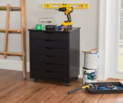 Craft Mate Wide Black 6-Drawer Rolling Storage Cart -Storage supplies store 810543288 B0 2