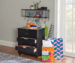 Craft Mate Wide Black 6-Drawer Rolling Storage Cart -Storage supplies store 810543288 B8 1