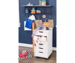 Craft Mate White Wood 6-Drawer Rolling Storage Cart -Storage supplies store 810543289 B0 2