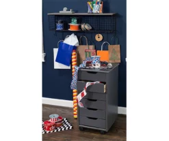 Craft Mate Gray Wood 6-Drawer Rolling Storage Cart 21 Craft Mate Gray Wood 6-Drawer Rolling Storage Cart -Storage supplies store 810543291 2