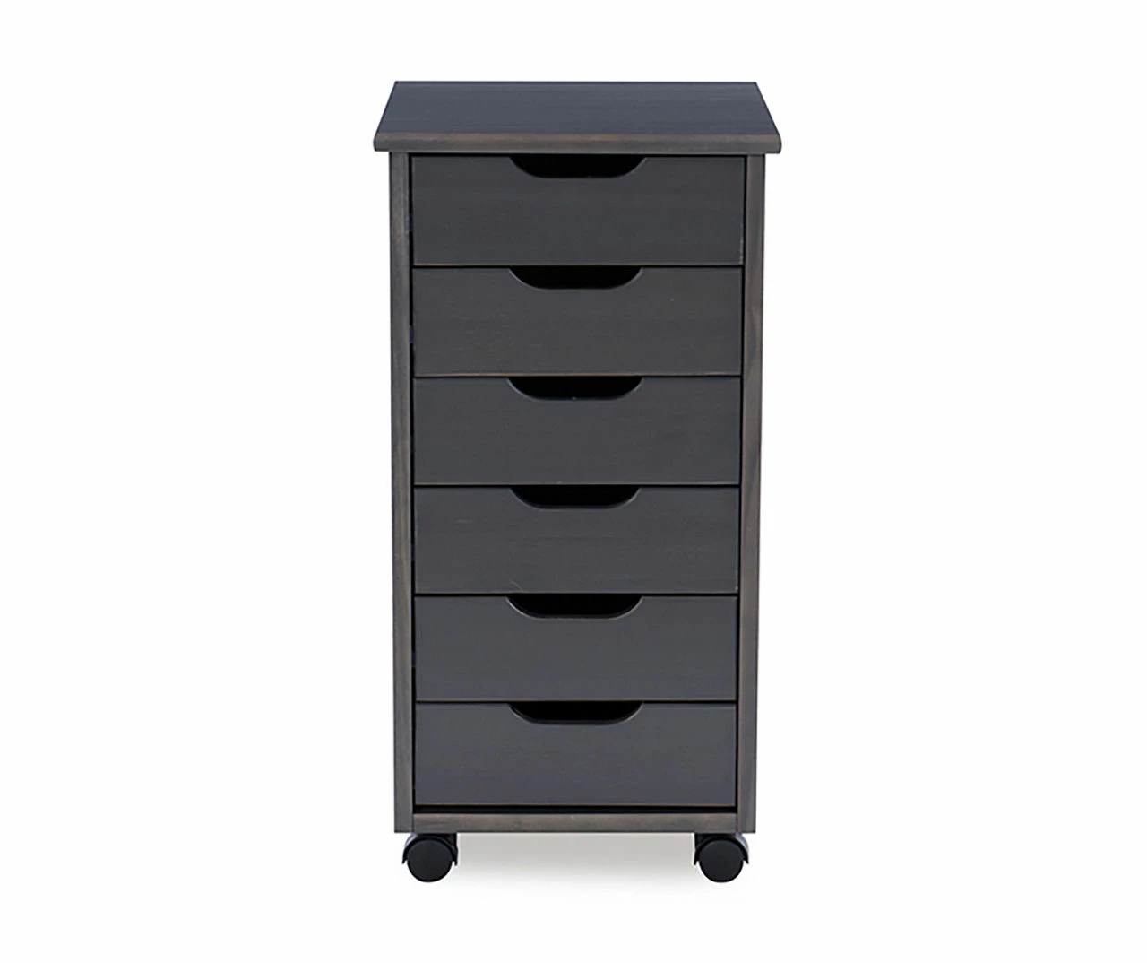 Craft Mate Gray Wood 6-Drawer Rolling Storage Cart 11 Craft Mate Gray Wood 6-Drawer Rolling Storage Cart - Image 9