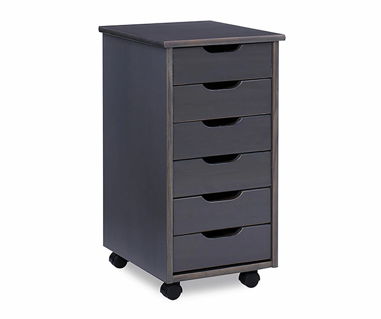 Craft Mate Gray Wood 6-Drawer Rolling Storage Cart 17 Craft Mate Gray Wood 6-Drawer Rolling Storage Cart - Image 15