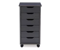 Craft Mate Gray Wood 6-Drawer Rolling Storage Cart 23 Craft Mate Gray Wood 6-Drawer Rolling Storage Cart -Storage supplies store 810543291 A0 2