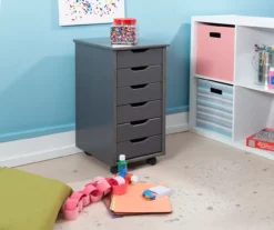 Craft Mate Gray Wood 6-Drawer Rolling Storage Cart 22 Craft Mate Gray Wood 6-Drawer Rolling Storage Cart -Storage supplies store 810543291 B0 2