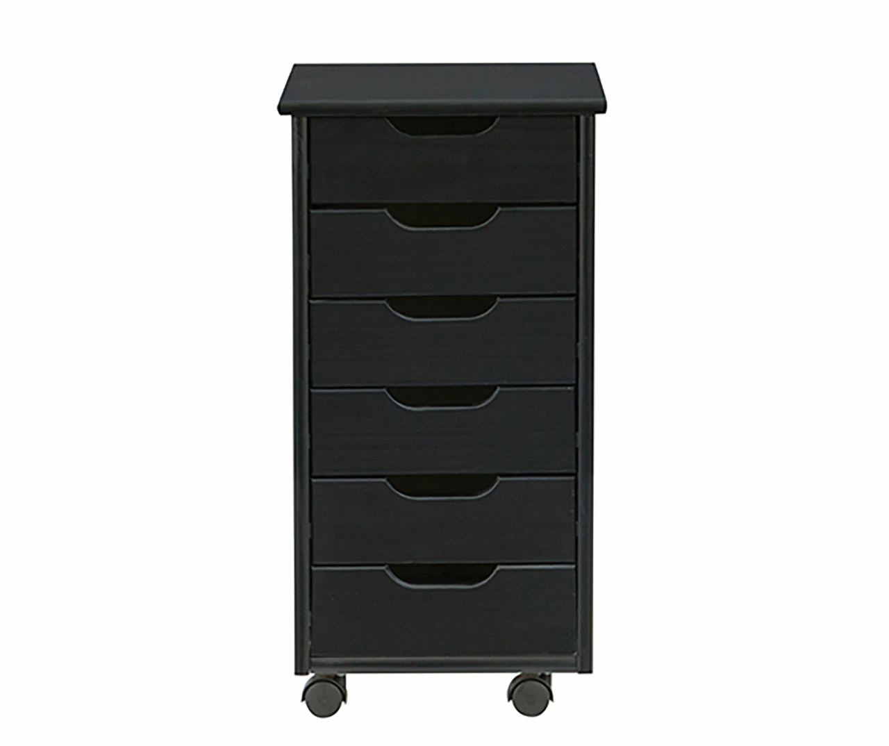 Craft Mate Black Wood 6-Drawer Rolling Storage Cart 13 Craft Mate Black Wood 6-Drawer Rolling Storage Cart - Image 11
