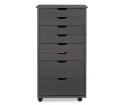 Craft Mate Gray Wood 8-Drawer Rolling Storage Cart -Storage supplies store 810543293 3