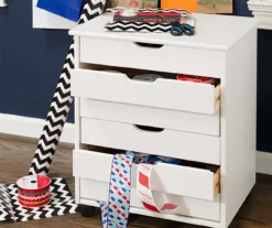 Craft Mate Wide White 6-Drawer Rolling Storage Cart 20 Craft Mate Wide White 6-Drawer Rolling Storage Cart -Storage supplies store 810543295 2