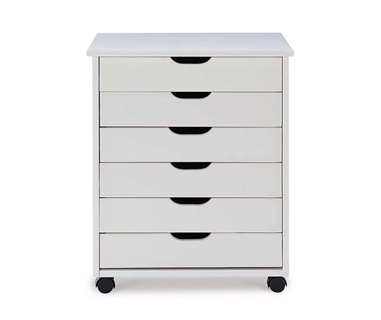 Craft Mate Wide White 6-Drawer Rolling Storage Cart 9 Craft Mate Wide White 6-Drawer Rolling Storage Cart - Image 7