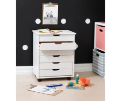 Craft Mate Wide White 6-Drawer Rolling Storage Cart 21 Craft Mate Wide White 6-Drawer Rolling Storage Cart -Storage supplies store 810543295 B0 2