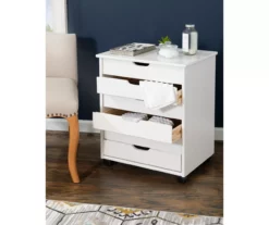 Craft Mate Wide White 6-Drawer Rolling Storage Cart 27 Craft Mate Wide White 6-Drawer Rolling Storage Cart -Storage supplies store 810543295 B0 4