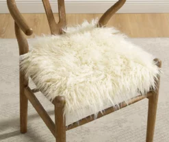 Emmitt Gray & Brown Faux Fur Wishbone Chair 16 Emmitt Gray & Brown Faux Fur Wishbone Chair -Storage supplies store 810543298 A0 10