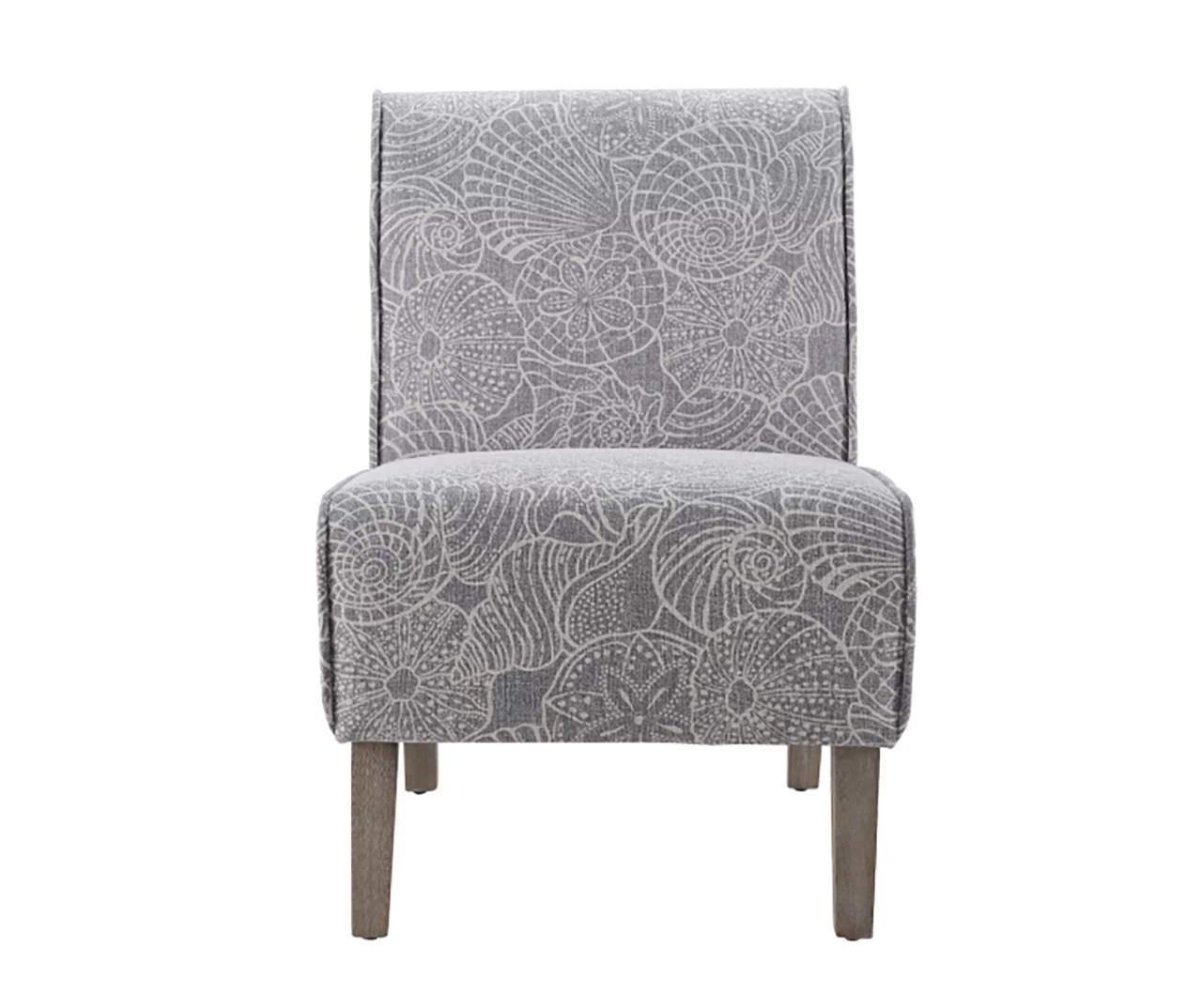 Jane Dark Gray Upholstered Coastal Slipper Chair 5 Jane Dark Gray Upholstered Coastal Slipper Chair - Image 3