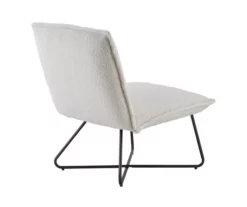 Aalyazia White Sherpa Accent Chair -Storage supplies store 810543305 4