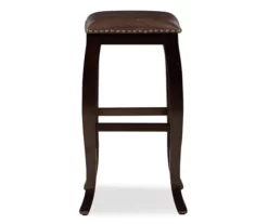 Dallas Brown Cushioned Square Top Bar Stool -Storage supplies store 810543312 3