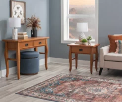 Denver Antique Pine 1-Drawer Curved Leg End Table -Storage supplies store 810543318 A0 10