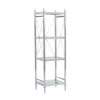 Hawkins Chrome & Glass 4-Tier Shelf -Storage supplies store 810543325 1