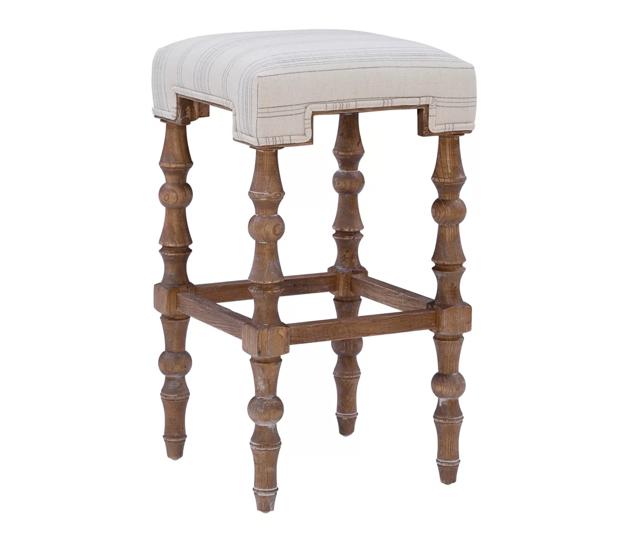 Chilton Brown Striped Backless Bar Stool 3 Chilton Brown Striped Backless Bar Stool